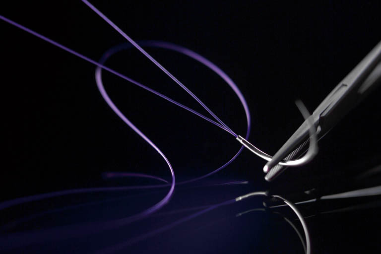 MONOPLUS фіолетовий, розмір USP 5/0 (1) довжина 45см колюча голка 1/2 кола